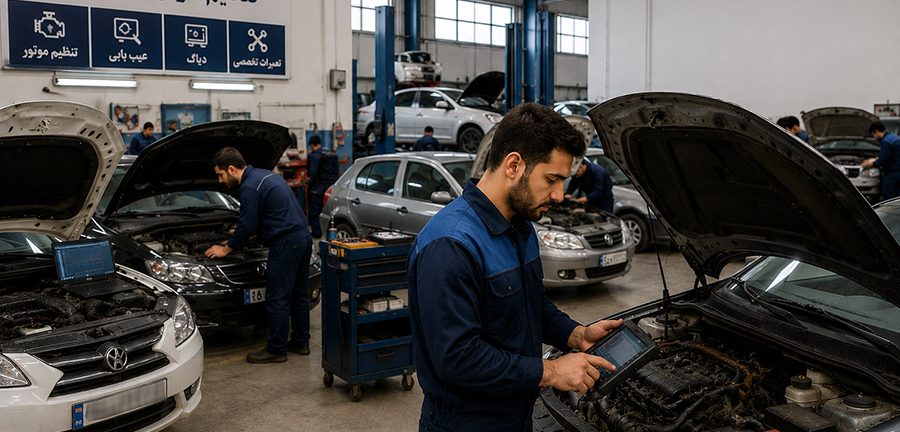 بازار کار تنظیم موتور در شیراز