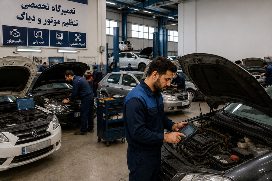 بازار کار تنظیم موتور در شیراز